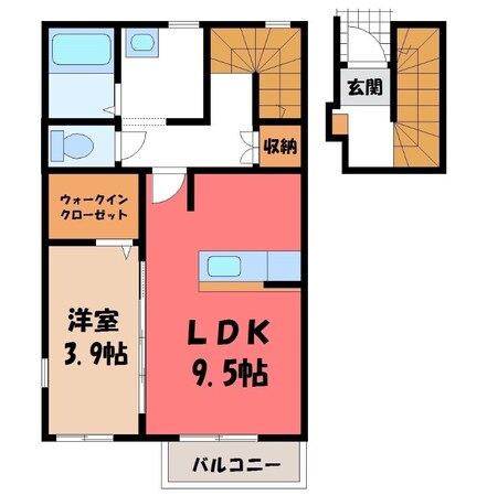 小金井駅 徒歩8分 2階の物件間取画像